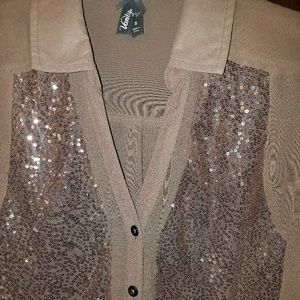 Rose Gold Sequin Blouse